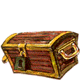 gif of a treasure chest opening and closing