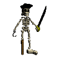 gif of a skeleton with a sword